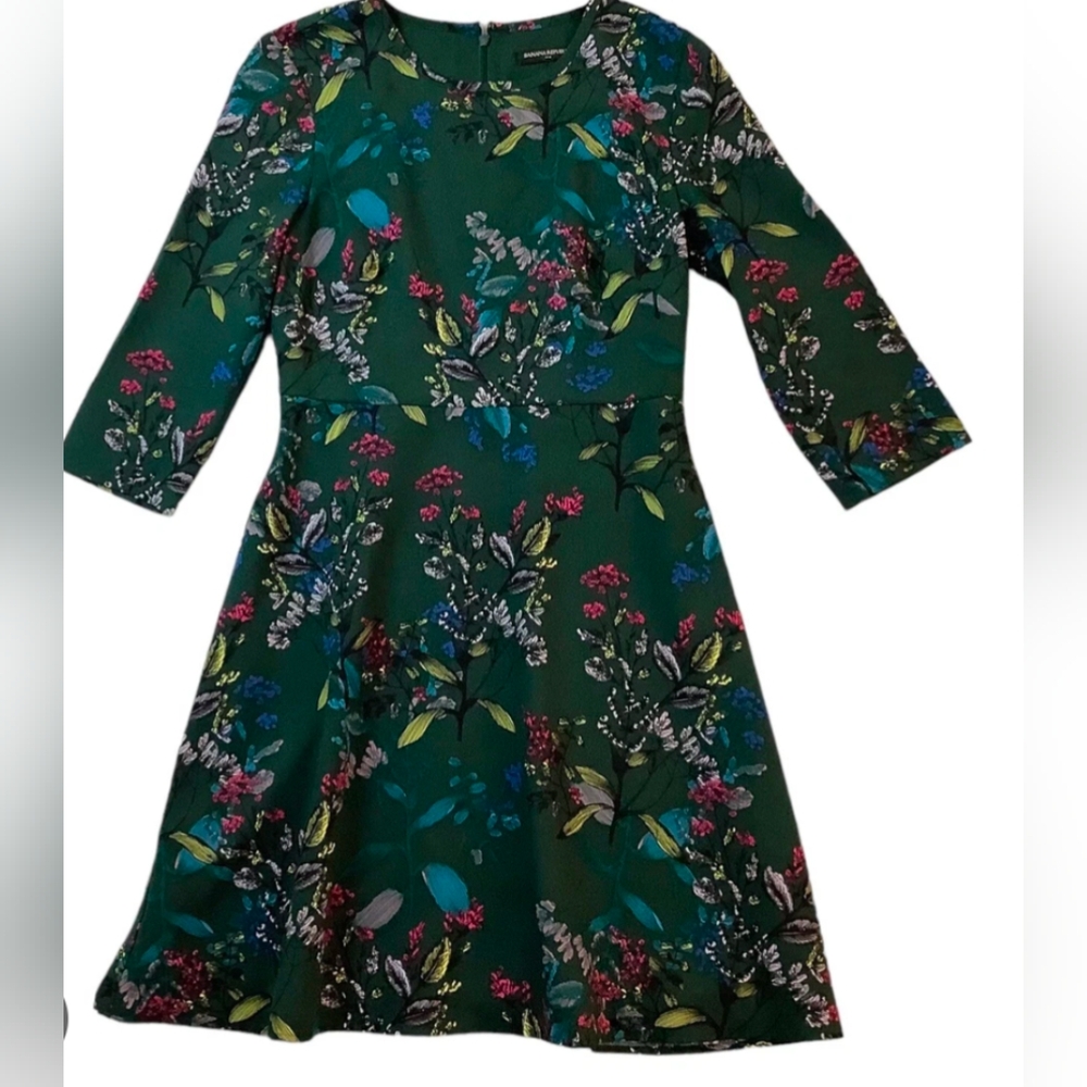 Banana Republic Green Floral Dress